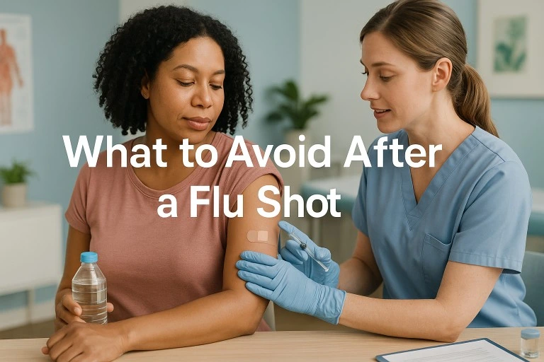 what to avoid after a flu shot