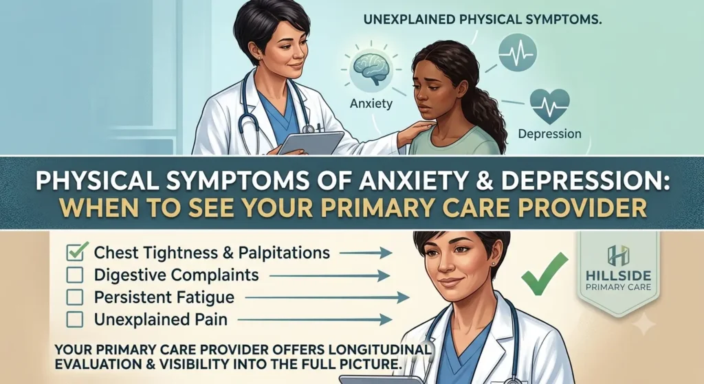 Physical Symptoms of Anxiety and Depression